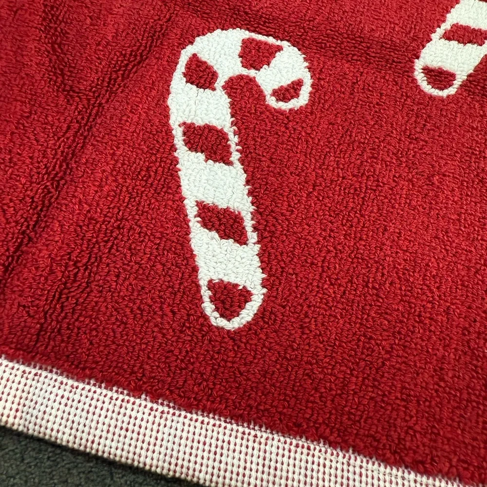 Pottery Barn Candy Cane Bath Mat